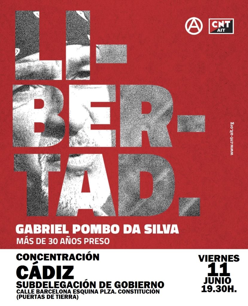 Cartel concentración Cádiz